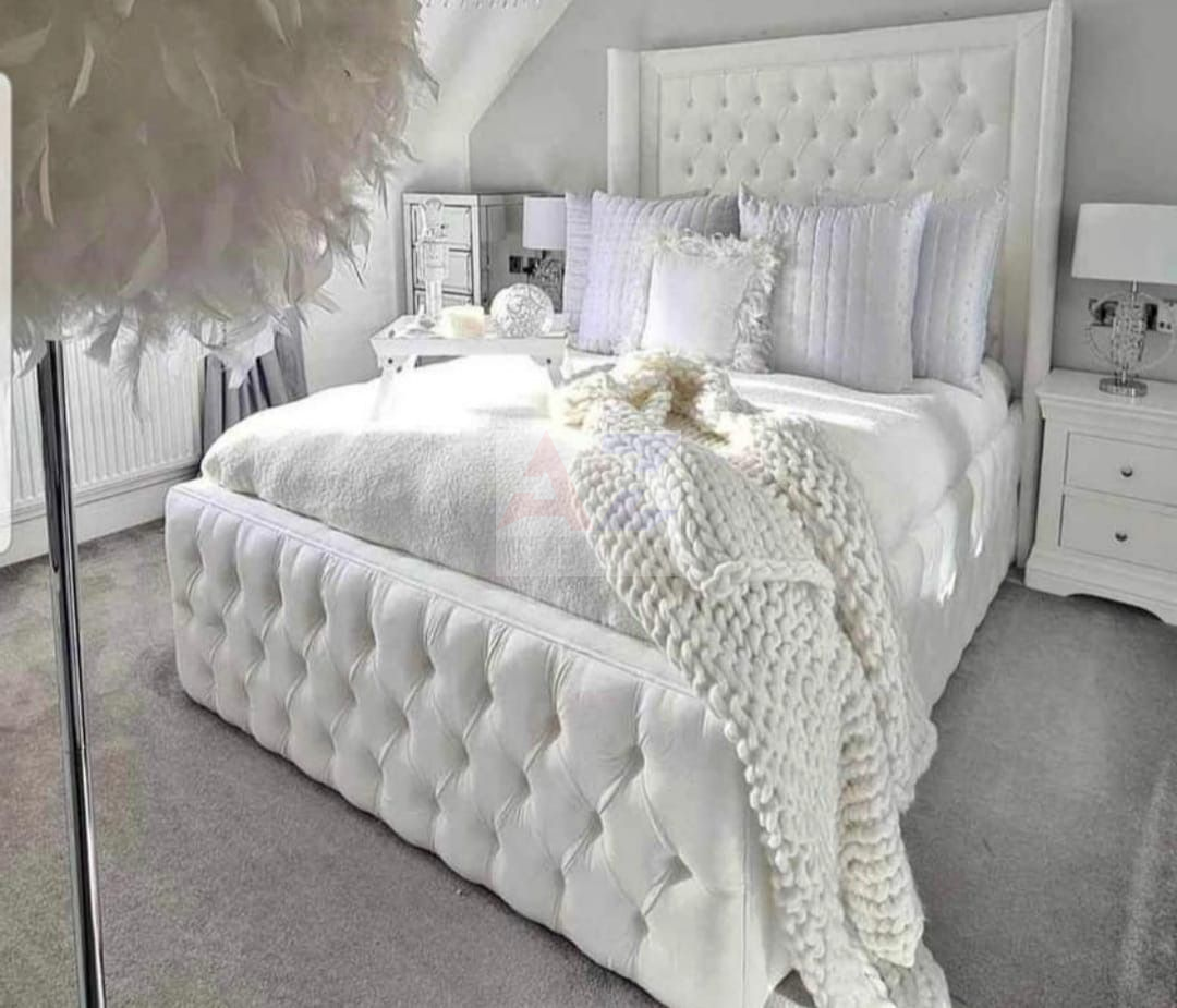 Wingback Bordered Bed