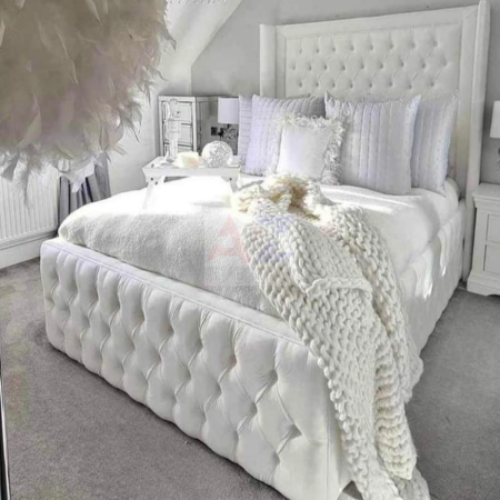 Wingback Bordered Bed