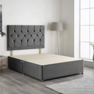 Chesterfield Bed With 24-Inch High Headboard